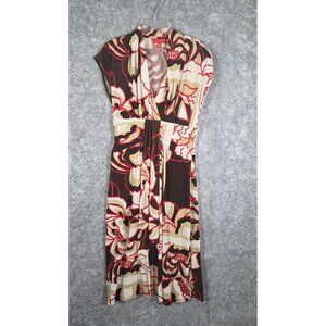Signature by Sangria Women's Sleeveless Knee Length Dress Floral Women's Size 6